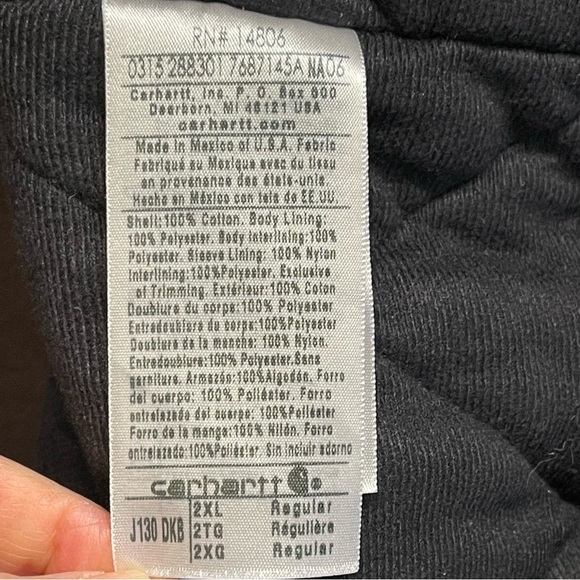 CARHARTT MEN'S INSULATED ACTIVE JAC - LOOSE FIT - WASHED DUCK - 3 WARMEST RATING - Picture 12 of 14